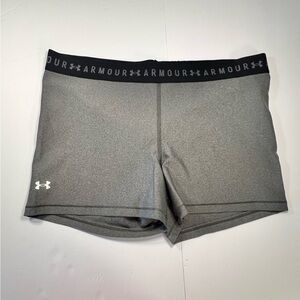 Under Armour gray spandex shorts